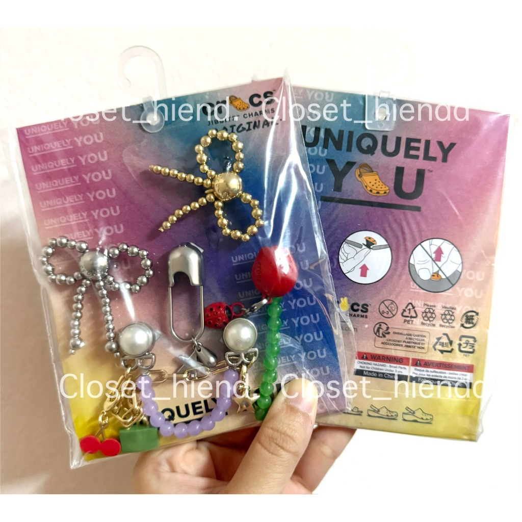 ❗️พร้อมส่ง❗️Crocs Jibiz จิบิ Set5ชิ้น ของแท้💯%