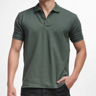 era-won เสื้อโปโล แขนสั้น ทรงสลิม Polo Shirt สี Tony Green
