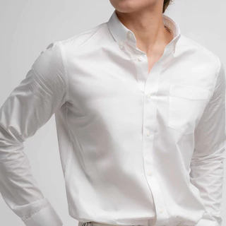 era-won เสื้อเชิ้ต ทรงปกติ Ultrafine Dresshirt แขนยาว สี Double White (ป้ายใหม่)