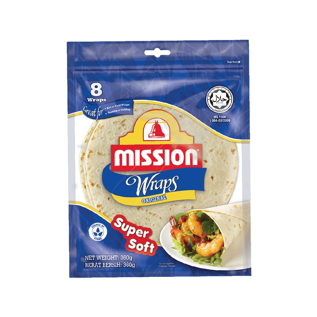 Mission Wraps Original 360g รหัส 9555615900005