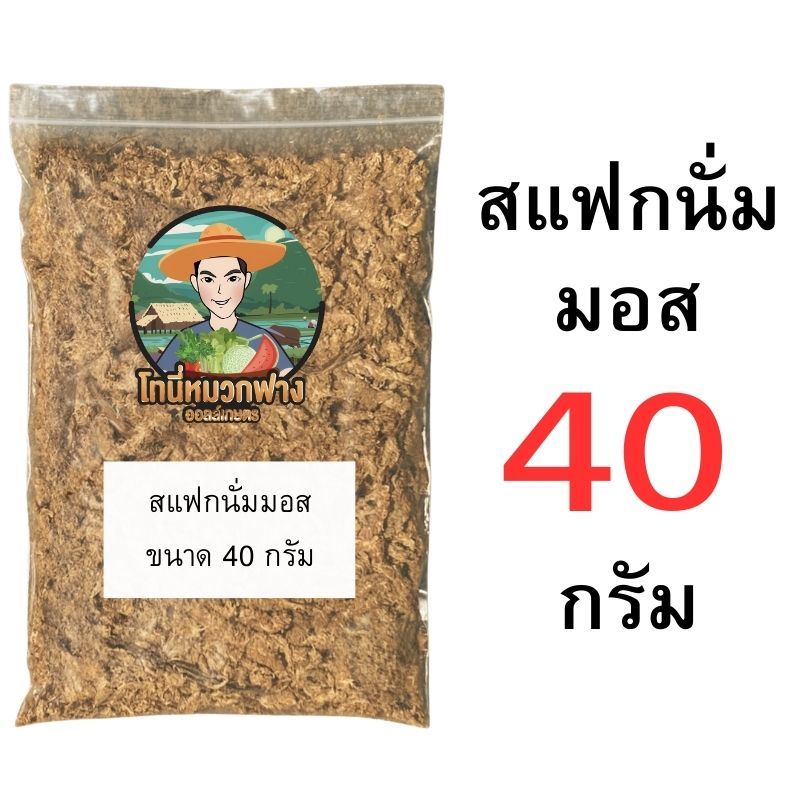 สแฟกนั่มมอส 10-100 กรัม ถุงแบ่งขาย วัสดุปลูก อุ้มน้ำดี สำหรับกล้วยไม้ ไม้ใบ ราคา ถูกที่สุด ดีลบีเคเค แกลเลอรีภาพที่ 7