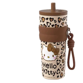 Hello Kitty ลายเสือดาว​ เคลือบเซรามิก​ ความจุ​ ​660 ml