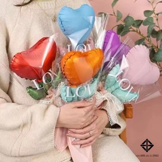 A1183 วันวาเลนไทน์ช่อดอกไม้ลูกโป่งมือถือ วันแม่ วันเกิด รับป…