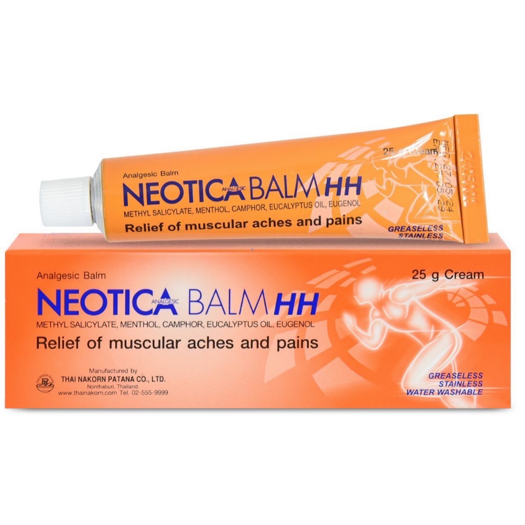 ล็อตใหม่✨ส่งไว✅ ครีมแก้ปวดกล้ามเนื้อ Neotica Balm HH นีโอติก้าบาล์ม 25 กรัม ครีมทา คลายกล้ามเนื้อ ครีมแก้ปวดเมื่อย