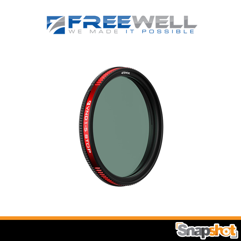 FREEWELL Threaded Variable ND Filter (1-5 Stop) - 49mm [FW-49-VND1-5]