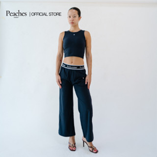 Peaches Active -Flyaway Cropped Top with Built เสื้อครอปมีบร…