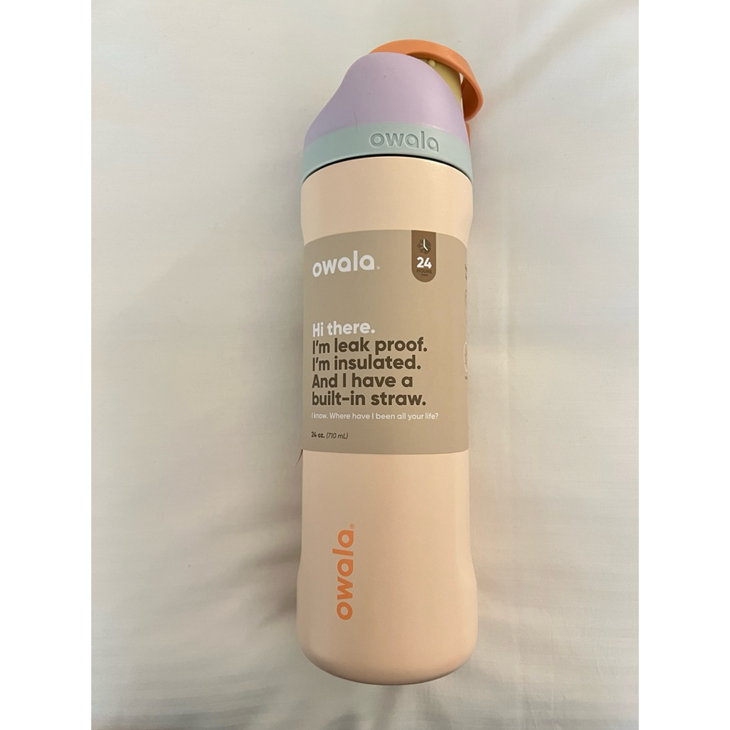 (ของแท้ 💯%) พร้อมส่ง!! Owala FreeSip Tumbler 24 oz. (710 ml.) stainless steel สี Sandy Shores 🏖️
