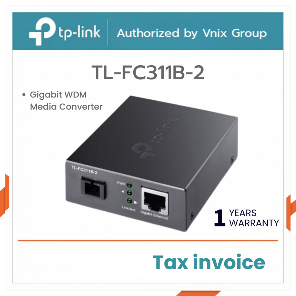 TL-FC311B-2 TP-LINK Gigabit WDM Media Converter By Vnix Group