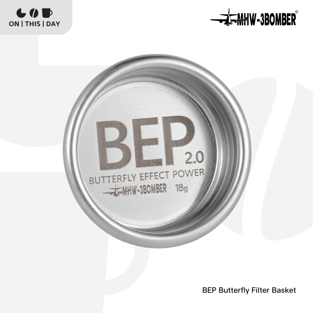 MHW-3BOMBER BEP Butterfly Filter Basket  ตะแกรงชงกาแฟ ขนาด 51 / 54 / 58mm (12 / 15 / 18 / 20 / 22 g)