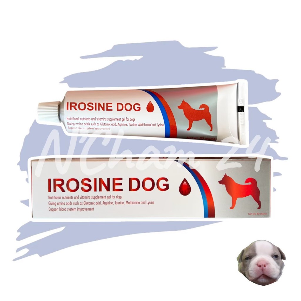 Irosine Dog ขนาด 80g  อาหารเสริมสุนัข บำรุงเลือด สำหรับสุนัข แบบเจล