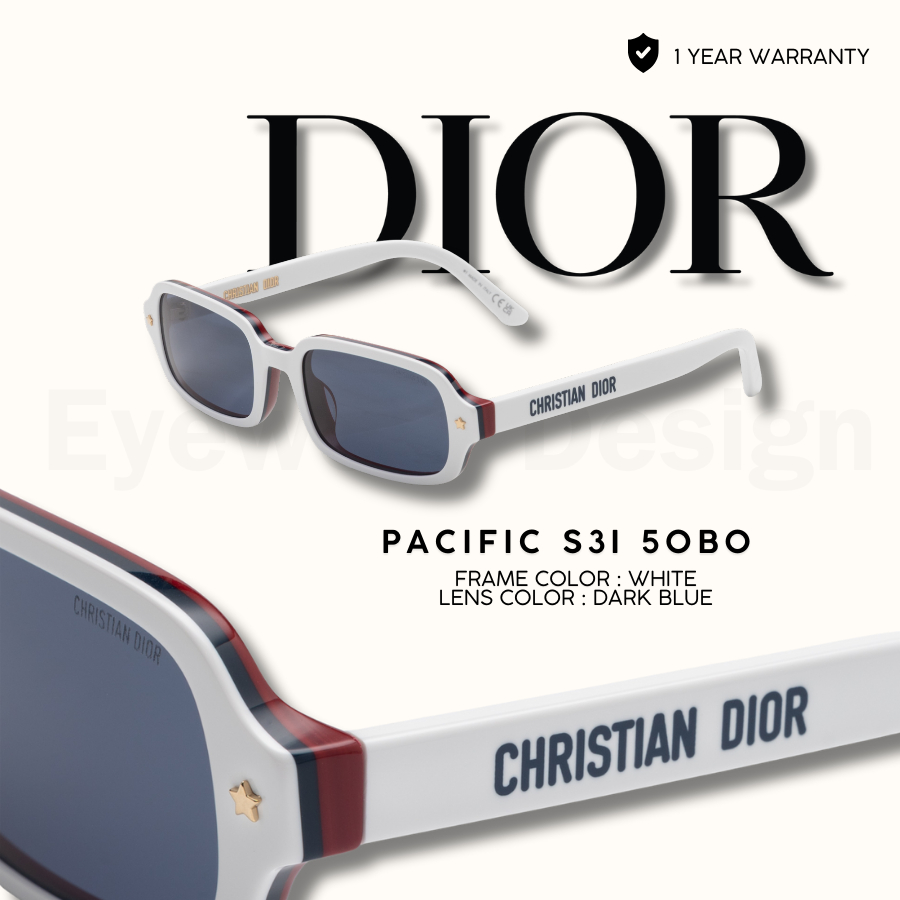 แว่นกันแดด DIOR PACIFIC S3I ของแท้ 100% พร้อมอุปกรณ์ ราคา ถูกที่สุด ดีลบีเคเค แกลเลอรีภาพที่ 3