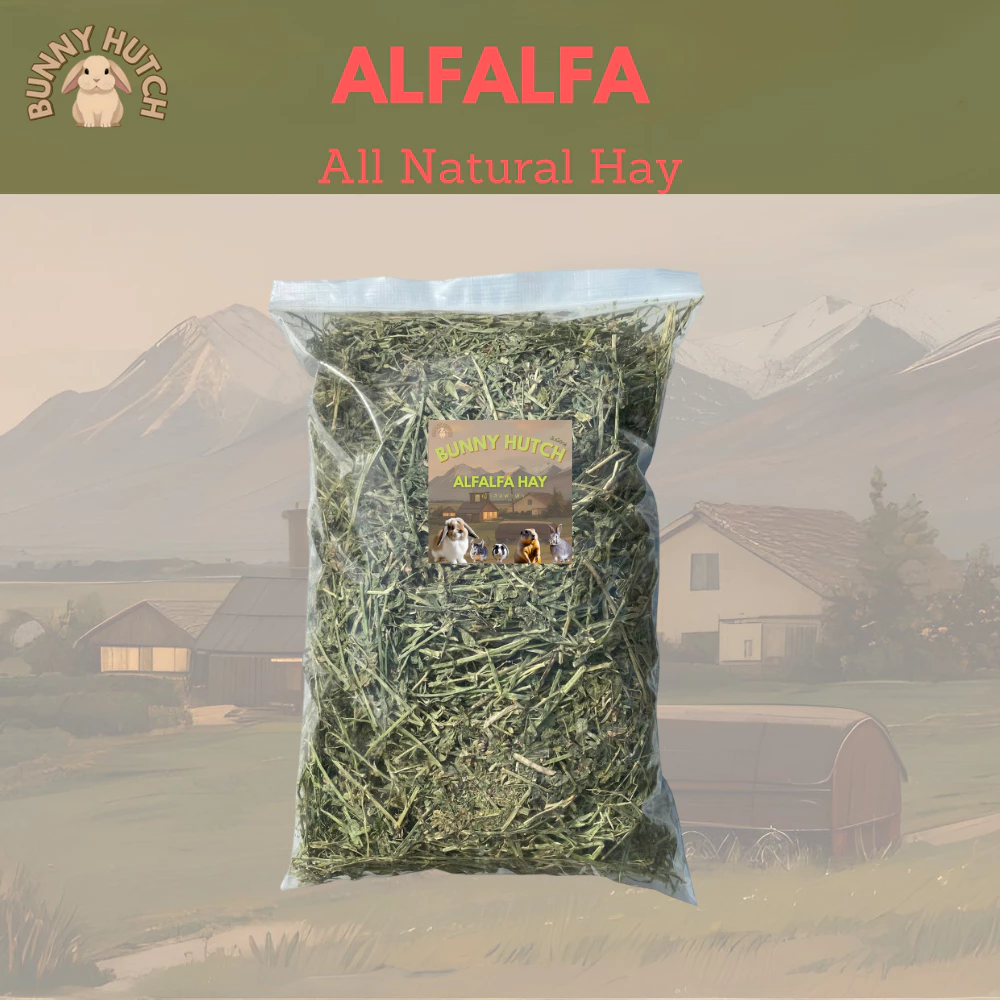 หญ้าอัลฟาฟ่าเส้น Alfalfa All Natural ร่อนฝุ่นละเอียด 1 KG