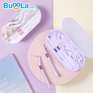 Buoola แปรงขัดซอกฟัน (แบบพกพา) ทำความสะอาดบริเวณซอกฟันได้อย่างทั่วถึง ขนแปรงนุ่มพิเศษ หัวแปรงยืดหยุ่น