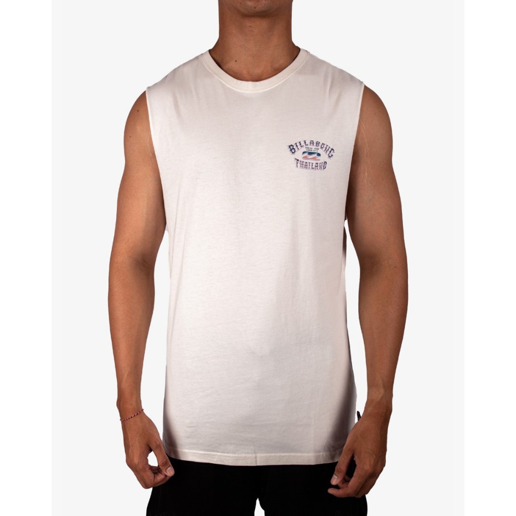 BILLABONG เสื้อกล้ามผูู้ชาย Mens Heritage Thailand Muscle-White 253 BBDESM158-OFW