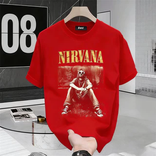 Top.street เสื้อยืด Oversize 'Nirvana' t shirt เสื้อยืดโอเวอร์ไซส์ วินเทจ คอกลม เสื้อ แนวสตรีท เสื้อฟอกดำ 3XL 12.08