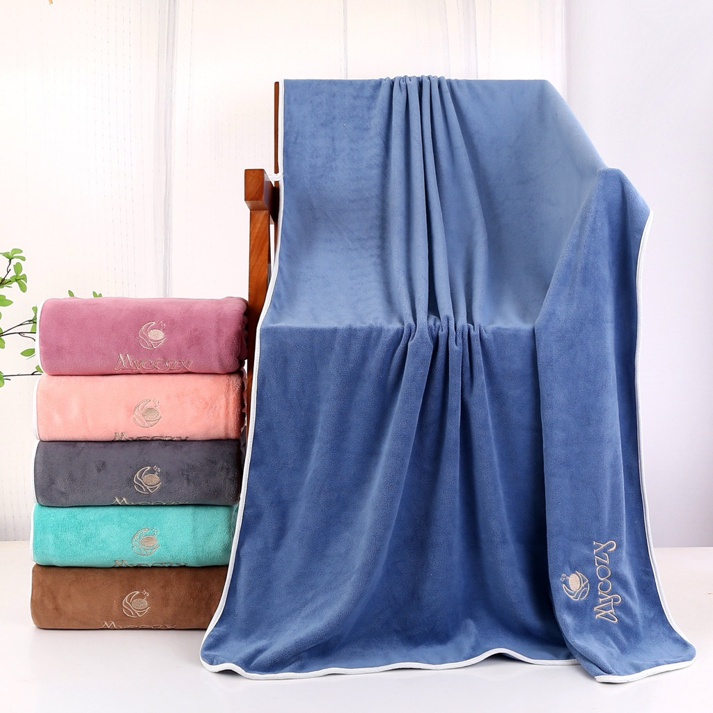 – MYCOZY ผ้าเช็ดตัวรุ่นไมโครไฟเบอร์นาโน งานคุณภาพ เนื้อหนา นุ่ม ซับน้ำได้ดีเยี่ยม แห้งไว