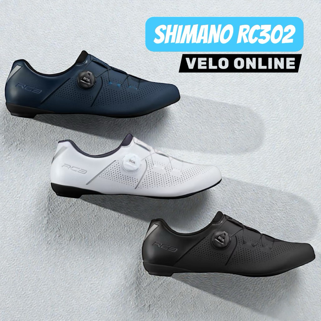 [ของแท้] รองเท้าจักรยาน Shimano RC3 RC302 (Wide) รองเท้าจักรยานเสือหมอบ รุ่นคุ้มค่า ระบบลูกบิด ของแท