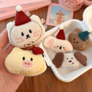 ร้านไทย พร้อมส่ง! พวงกุญแจตุ๊กตา ที่แขวนกระเป๋า ที่แขวนแอร์พอต ของขวัญปัจฉิม เป็นพวงกุญแจ ลายหมาแมว