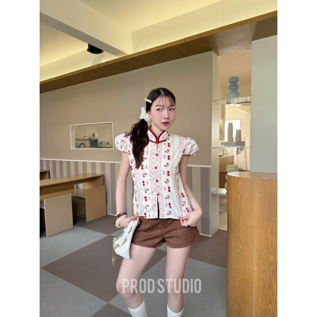 Jinju : เสื้อตรุษจีน เสื้อคอจีน เสื้อกี่เพ้า ทรงสวยลายน่ารัก มีหลายแบบ - รูปที่ 3