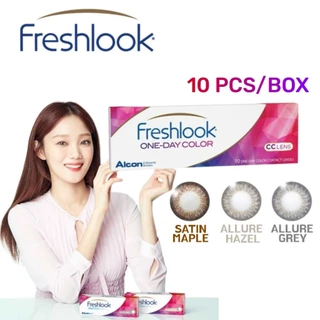 (จัดส่งภายใน1วัน) Alcon Freshlook 1-Day Color คอนแทคเลนส์รายวัน 1 กล่อง 5 คู่ 10 ชิ้น ใส่สบาย อมน้ำ 69%