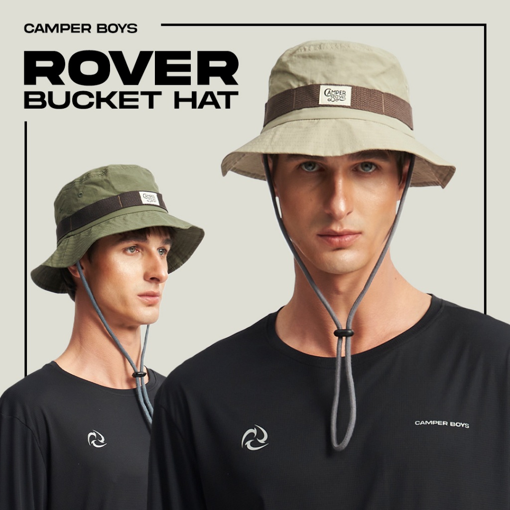 Rover Bucket Hat หมวกบักเก็ต กันแดด กันละอองฝน แห้งเร็ว ระบายอากาศโคตรดี ใส่ได้ทุกวันไม่ว่าจะเที่ยวป่า