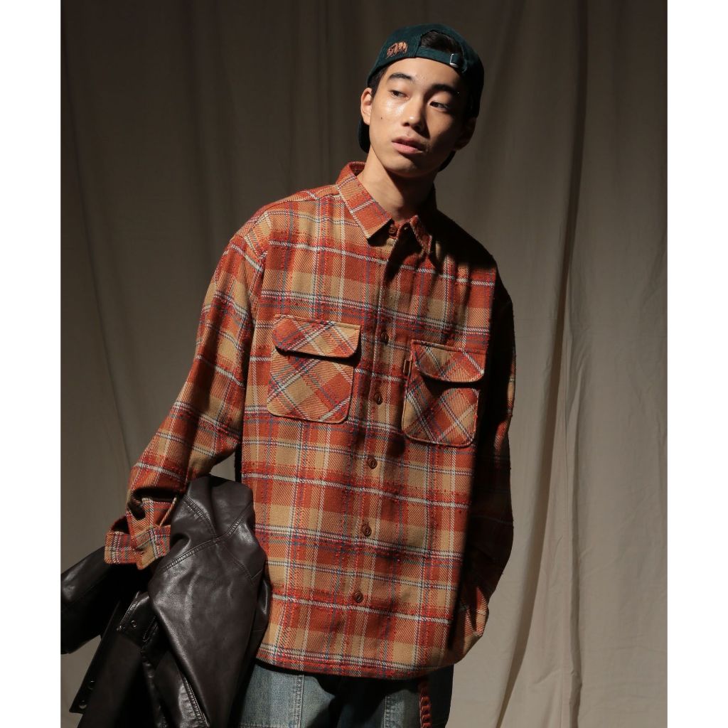 niko and ... เสื้อเชิ้ต ทรงโอเวอร์ไซซ์ Heavyweight Check Shirt