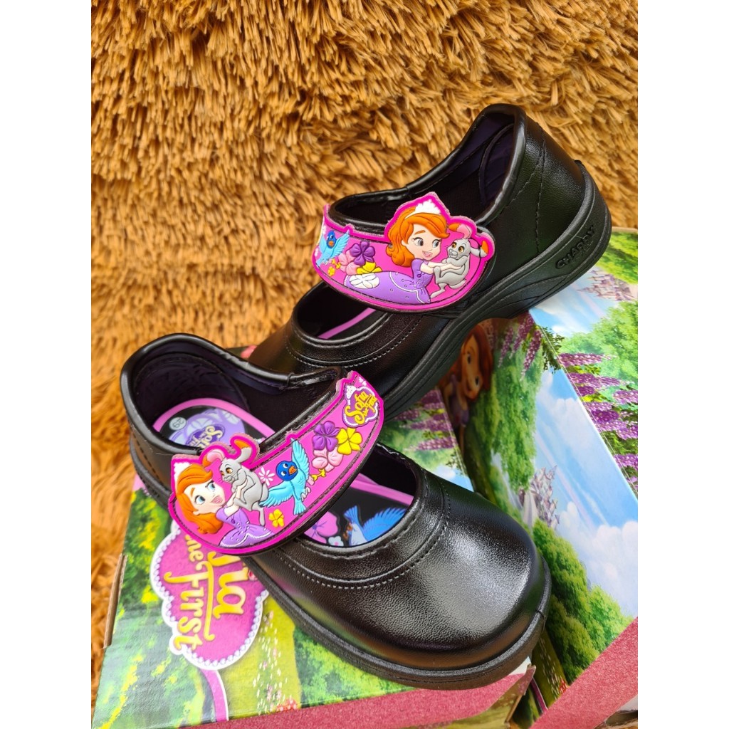 รองเท้านักเรียน หนังดำ เด็กอนุบาล รองเท้าพละ CHAPPY พร้อมส่งค่ะ