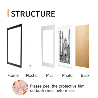 กรอบรูป ขนาด A3 I สีขาว สีดำ สีไม้ สีทอง I แนวตั้ง&แนวนอน I Modern PhotoFrame Size A3