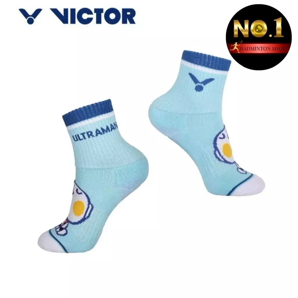 VICTOR X ULTRAMAN ถุงเท้าแบดมินตัน รุ่น SK518JRUTM M Size S แท้ 💯 By. No.1 Badminton Shop (โปรดอ่านร