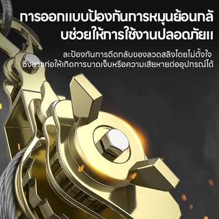 Maybuck ตัวปรับความตึงลวด รอกสลิงมือโยก 1T/2T/3T สลิงดึงสายไฟ รอกพร้อมกริ๊ปสายไฟ