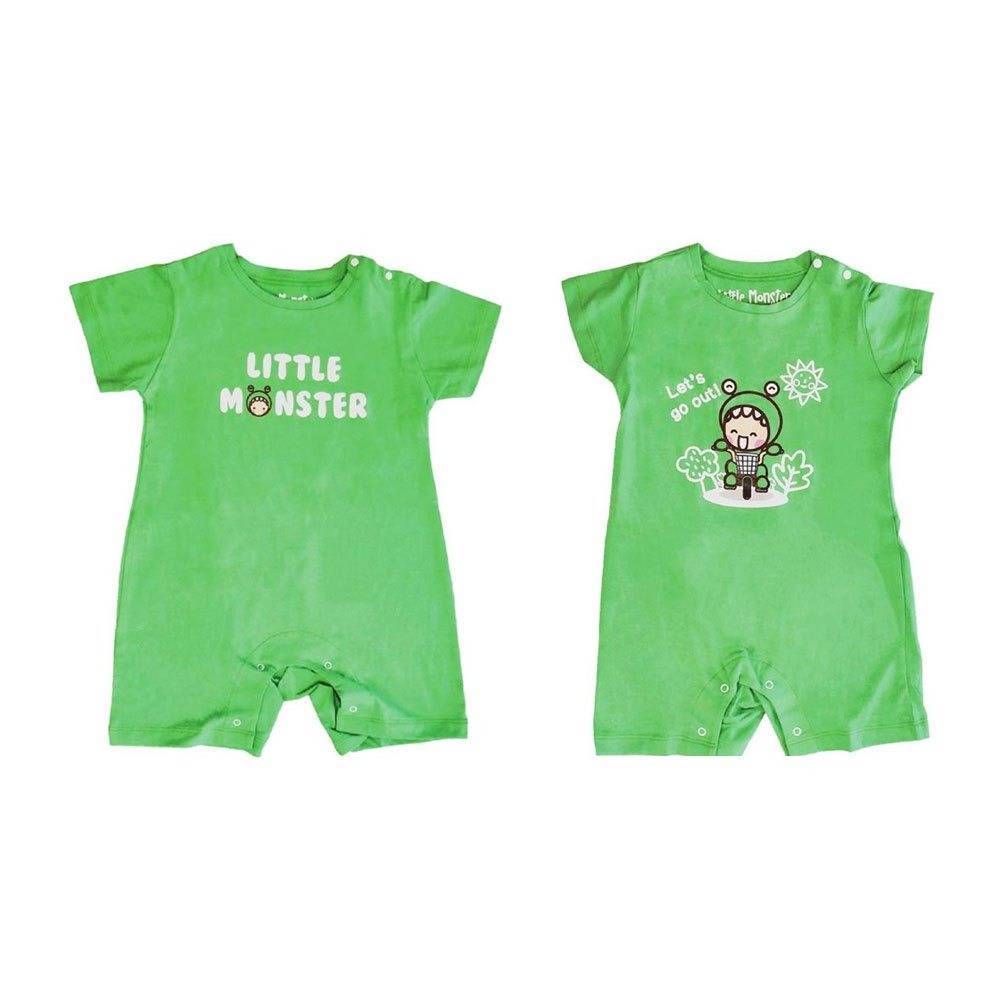 บอดี้สูท สีเขียว ลาย LM Little Monster