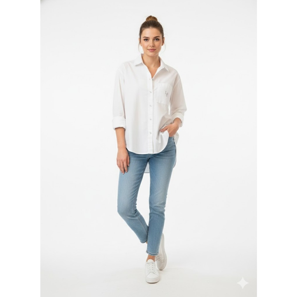 เสื้อเชิ้ตแขนยาวผู้หญิง แบรนด์ LEE