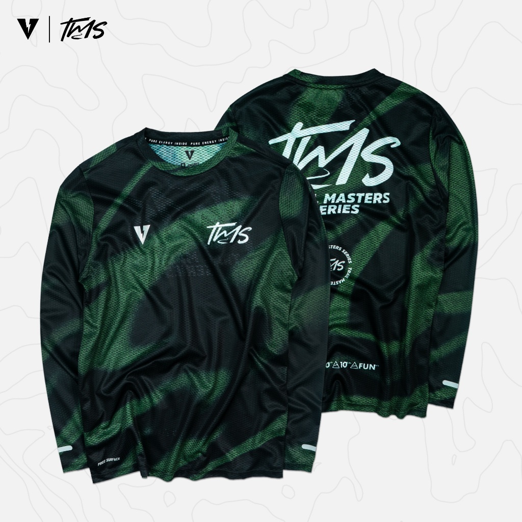 VOLT ACCE 003 TMS GREEN LONG SLEEVE เสื้อวิ่ง แขนยาว สีเขียว