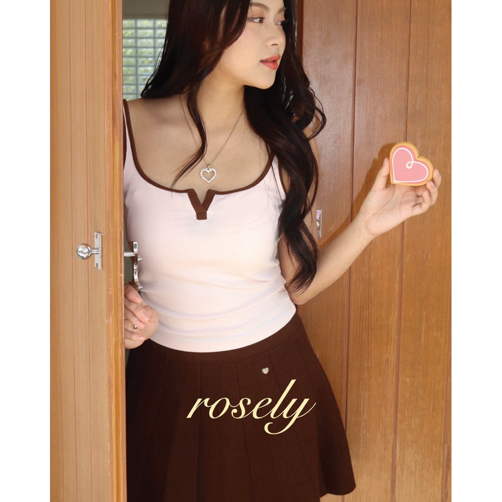 Lenebkk Rosely Tank Top With Bra เสื้อกล้ามมีบราในตัว