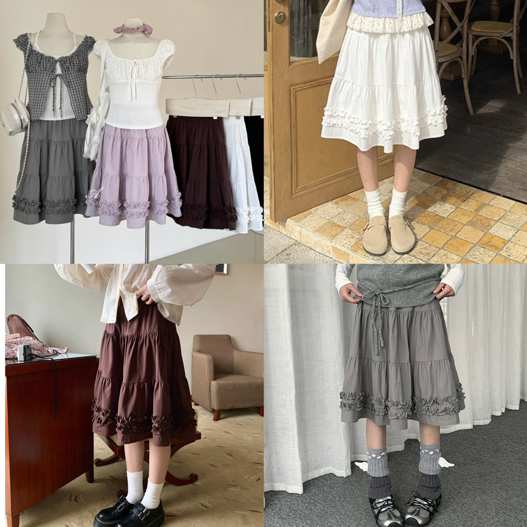 Somedays | 🐰Sarang Skirt กระโปรงคิวท์ๆสไตล์พส.เกาหลี โรงงานที่ทำส่งเกาหลีเวียดนามค่า🇰🇷🇻🇳