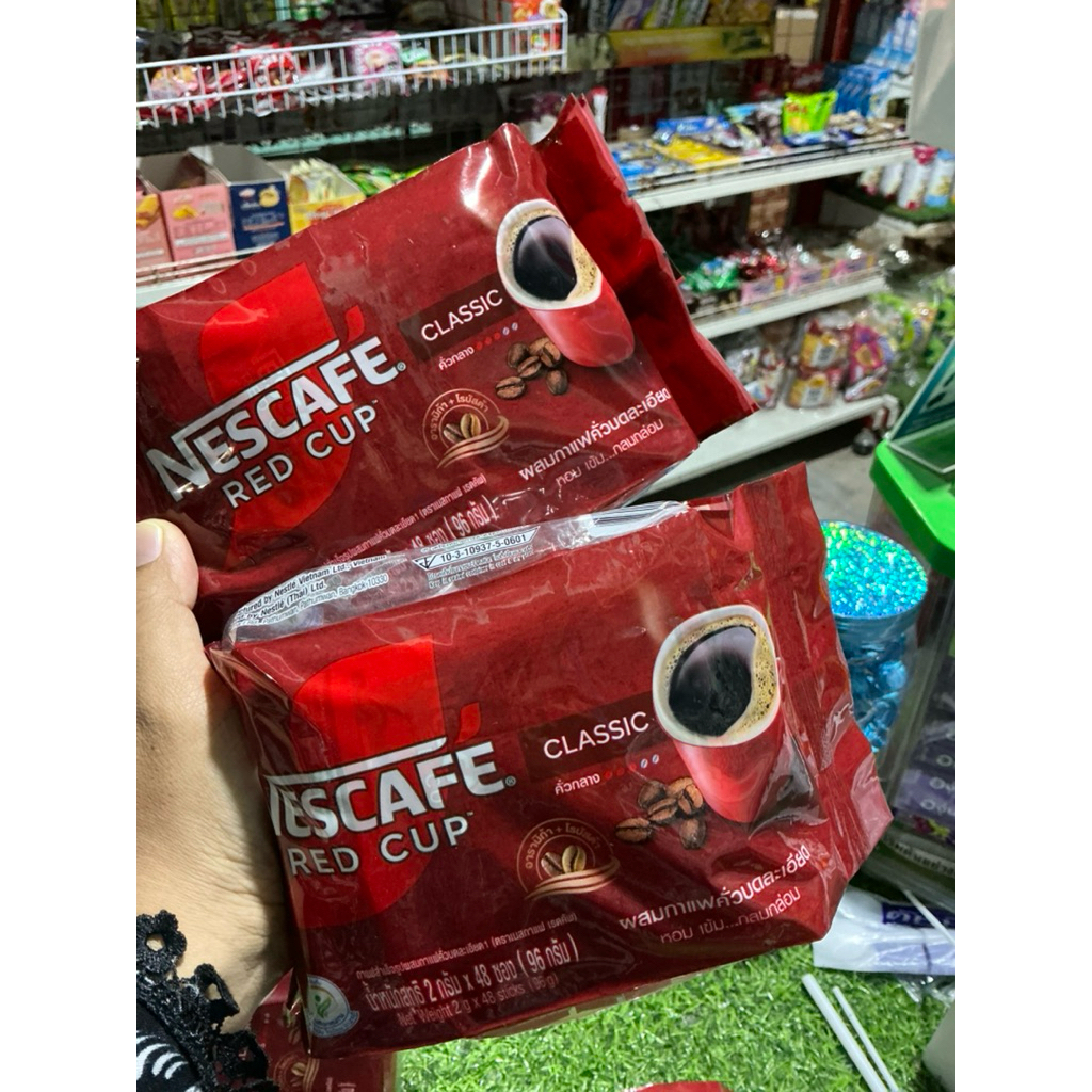NESCAFE เนสกาแฟ เรดคัพกาแฟสำเร็จรูป ผสมกับกาแฟคั่วบดละเอียด 96 กรัม (ซองละ2*48กรัม) ราคา ถูกที่สุด ดีลบีเคเค แกลเลอรีภาพที่ 2