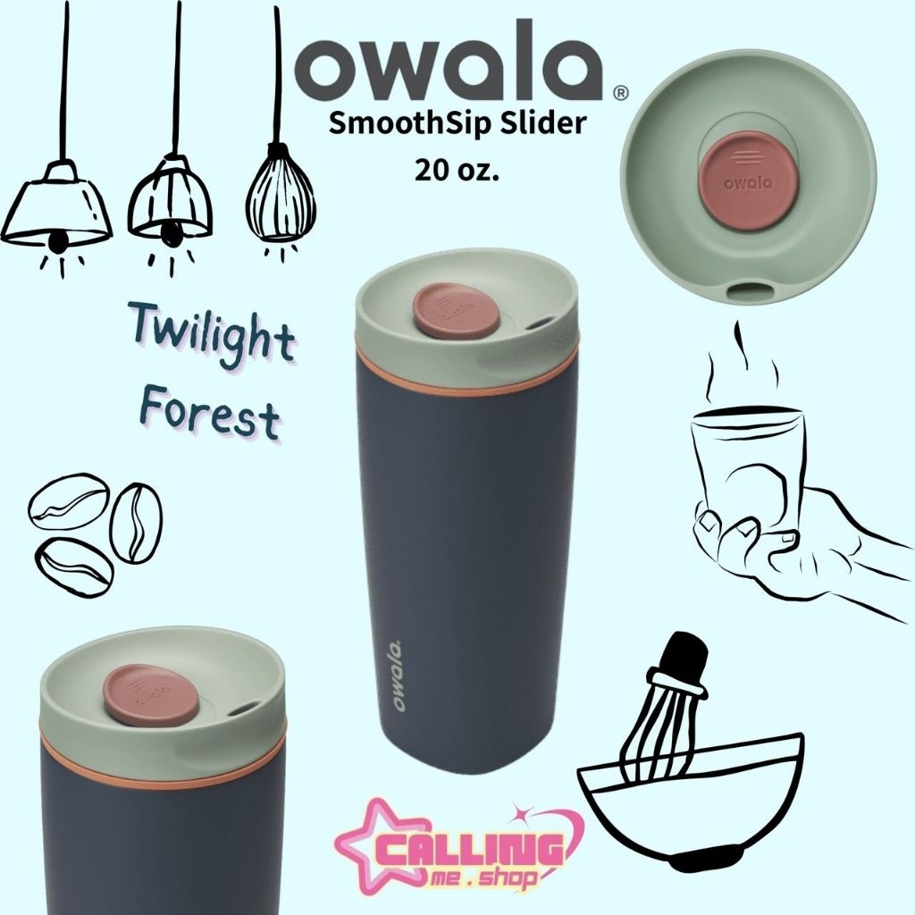 [พร้อมส่งในไทย] Owala SmoothSip Slider 12oz, 20oz เก็บร้อน-เย็นได้ คว่ำไม่หก ของแท้จากอเมริกา 🇺🇲 - รูปที่ 6