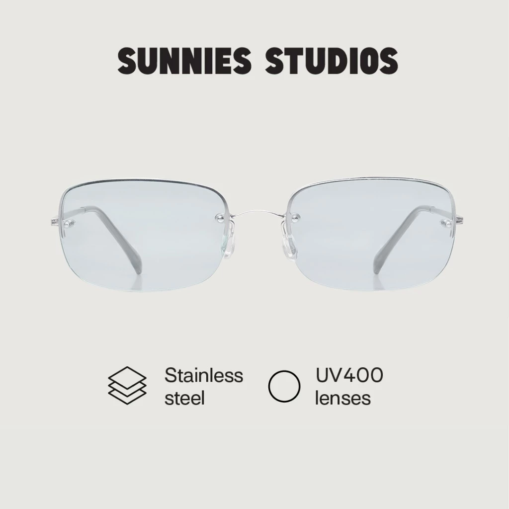 Sunnies Studios Stevie (แว่นกันแดดแฟชั่นทรงเหลี่ยม สำหรับยูนิเซ็กส์)