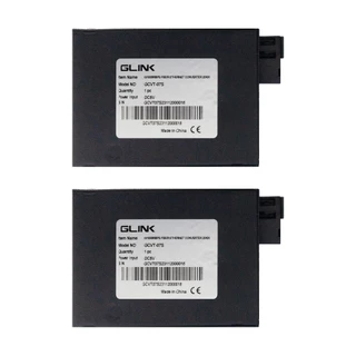 GLINK GCVT-07 Fiber to Lan Media Converter 10/100/1000 20KM (A+B PAIRS) 2pcs/set