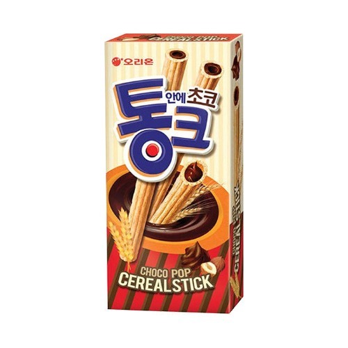 เวเฟอร์แท่งสอดไส้ช็อกโกแลต (แบรนด์โอริออน) ORION TONG CHOCO 오리온 통크초코