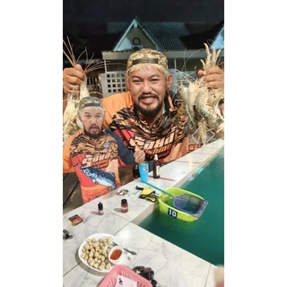 ผงล็อกกุ้ง ร้อยลี้ หัวเชื้อสูตรสร้างหลุมอาหาร กุ้งอยู่ไม่หนี สำหรับกุ้งบ่อปูน