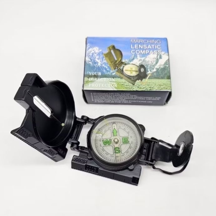 เข็มทิศทหาร Lensatic Compass Pro – รุ่น Metal Ranger ( + เลนส์ขยาย)