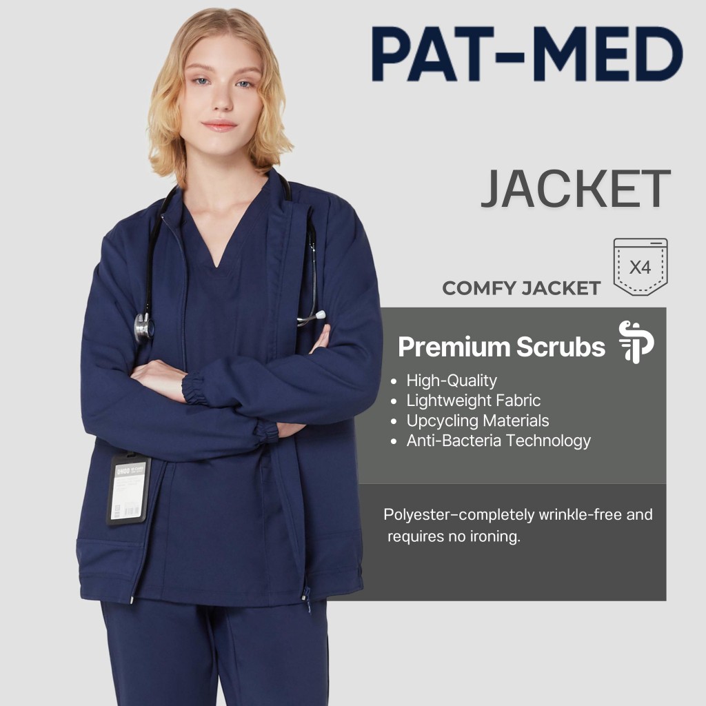 Scrubs Jackets แจ็คเก็ตแพทย์/พยาบาล (ไม่รวมปักชื่อ)