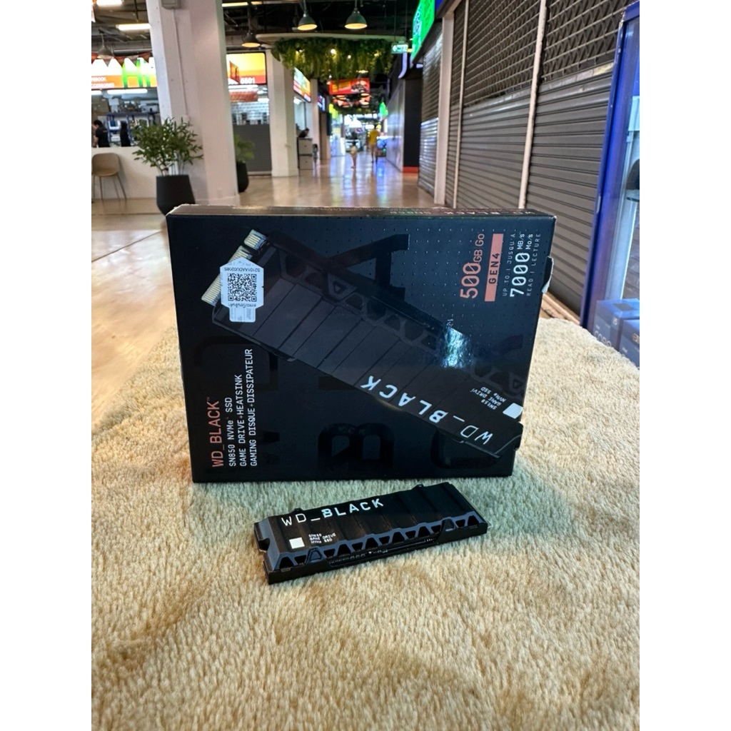 500 GB SSD (เอสเอสดี) WD BLACK SN850 (WITH HEATSINK) - PCIe 4/NVMe M.2 2280 (WDS500G1XHE)