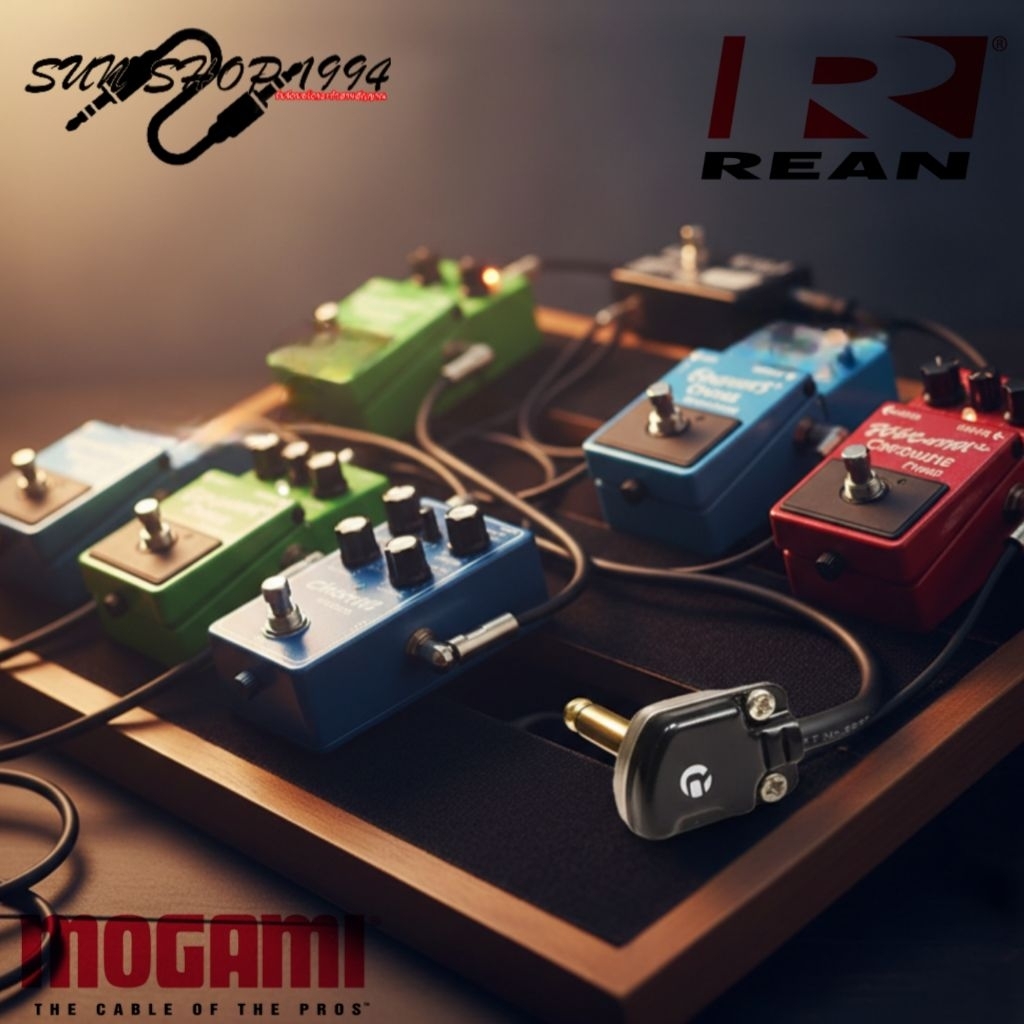 สายพ่วงเอฟเฟค  REAN PANCAKE (รุ่นA)​ / Mogami Japan คุณภาพสูงรับประกัน 1 ปี ราคา ถูกที่สุด ดีลบีเคเค แกลเลอรีภาพที่ 2