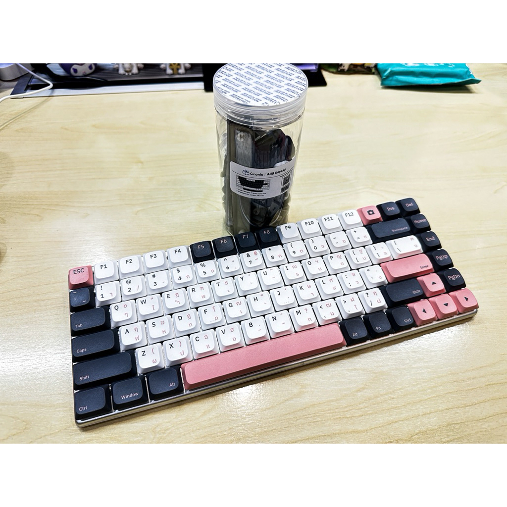 คีย์บอร์ด (Keyboard)  Gconic A75 Mark 2 brown switch low profile