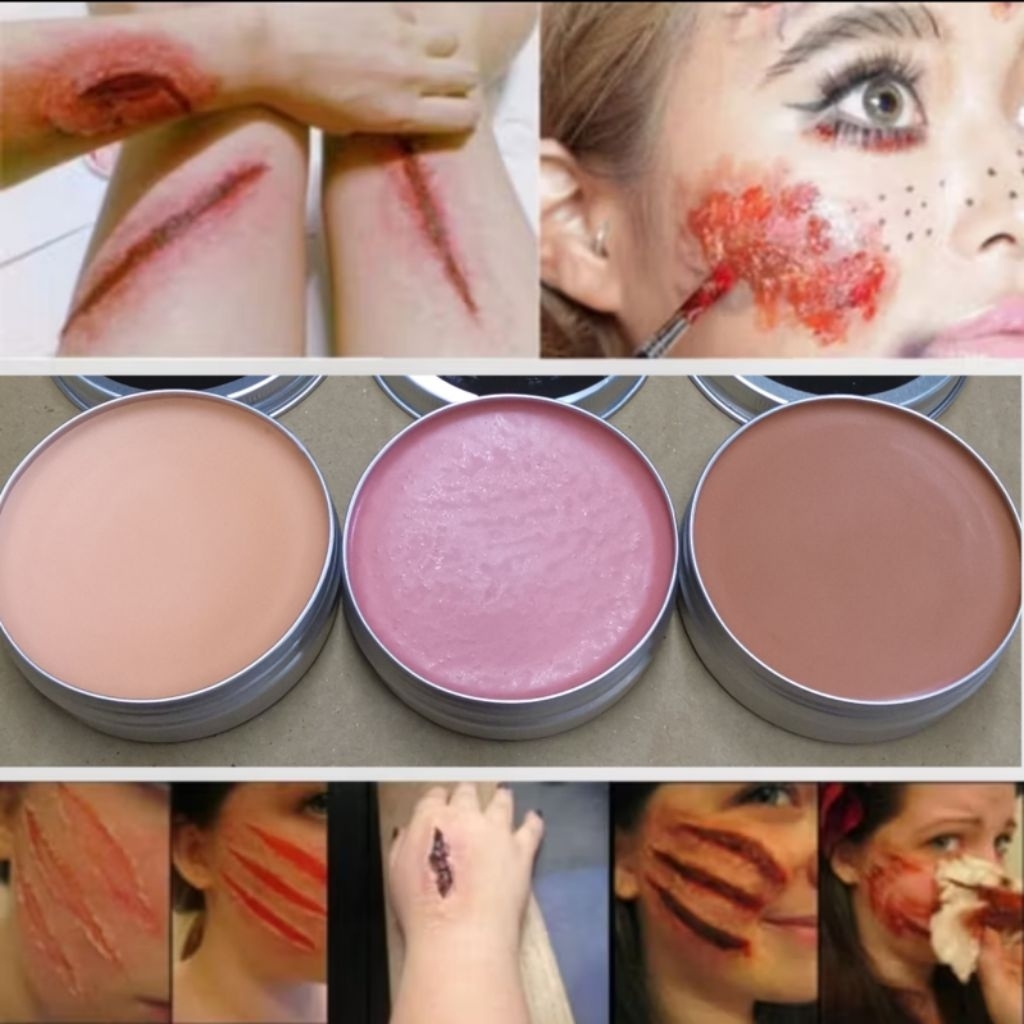 ขี้ผึ้งทำแผลปลอม  แว็กซ์ทำแผลปลอม scar wax พร้อมส่งจากไทย