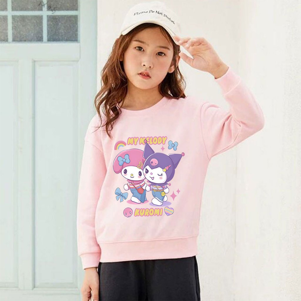 (เสื้อเด็ก) J-1339-O เสื้อแขนยาวเด็ก ลายKiromiน่ารัก ผ้าโพลีเอสเตอร์ใส่สบายไม่ร้อนใส่ได้ทั้งเด็ก ช/ญ