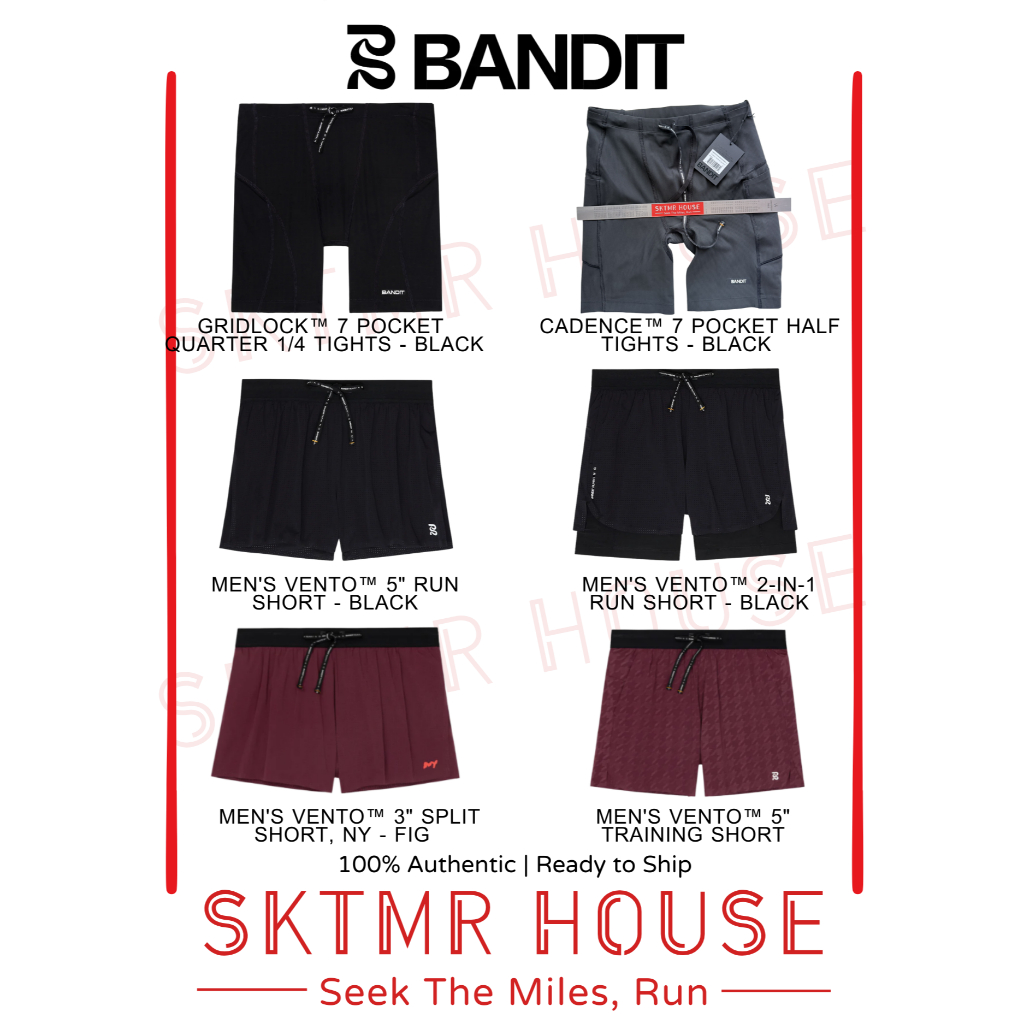 [พร้อมส่ง]  กางเกงวิ่ง Bandit GridLock Half Tight, Vento™ 3