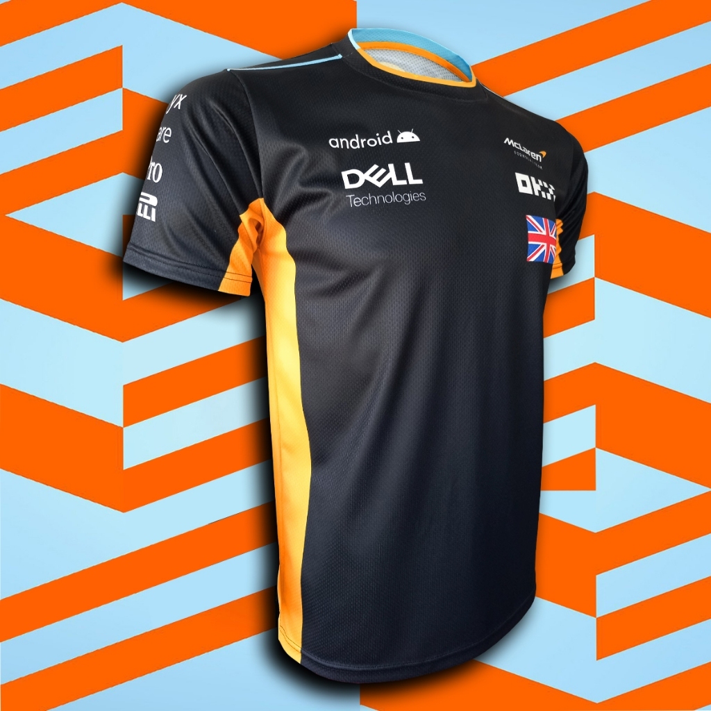 เสื้อ F1 เสื้อยืดคอกลมฟอร์มูล่าวันทีม แม็คลาเรน รุ่น รูปที่ 3